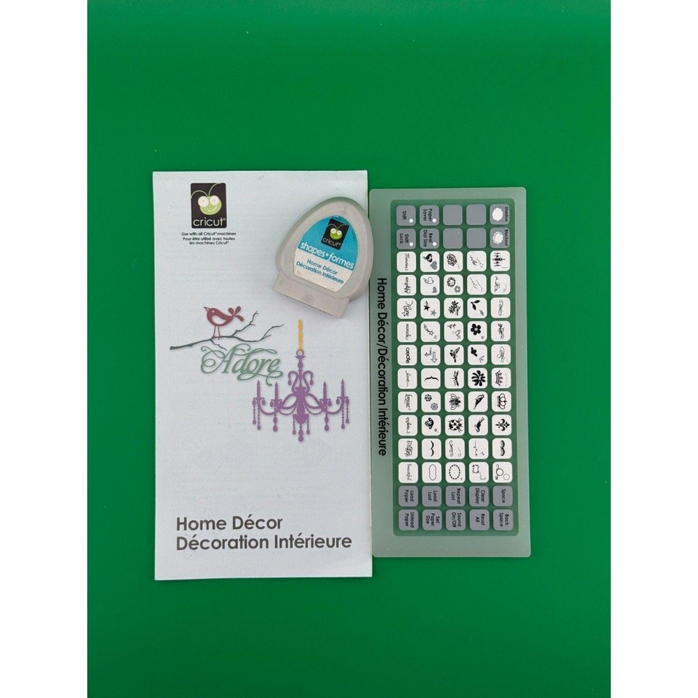 Cricut Shapes Cartridge ~ HOME DECOR ~ 29-0695 ~ Used ~ No Box